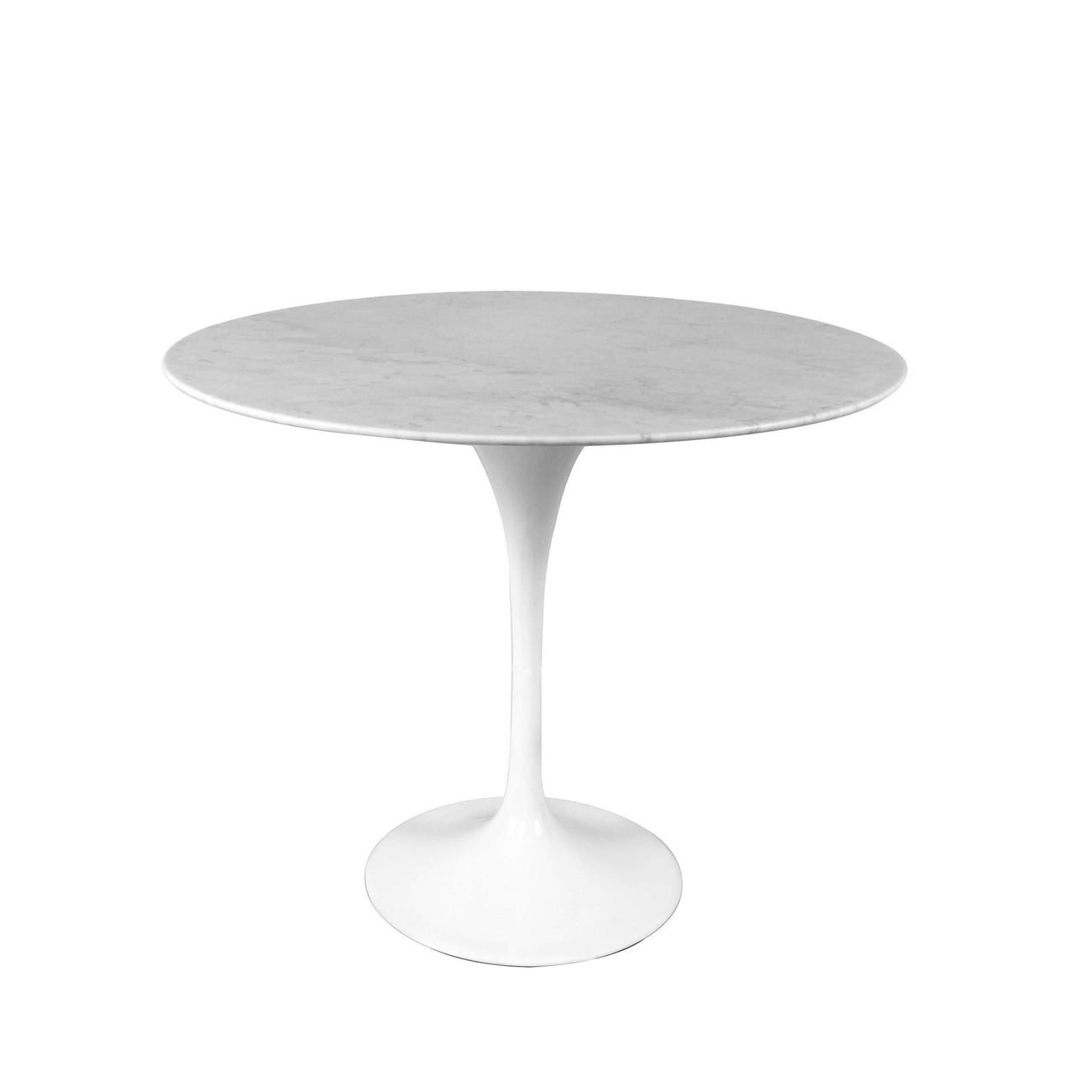 Frankreich & Sohn, Carrara Marmor Tulip Beistelltisch - 20"