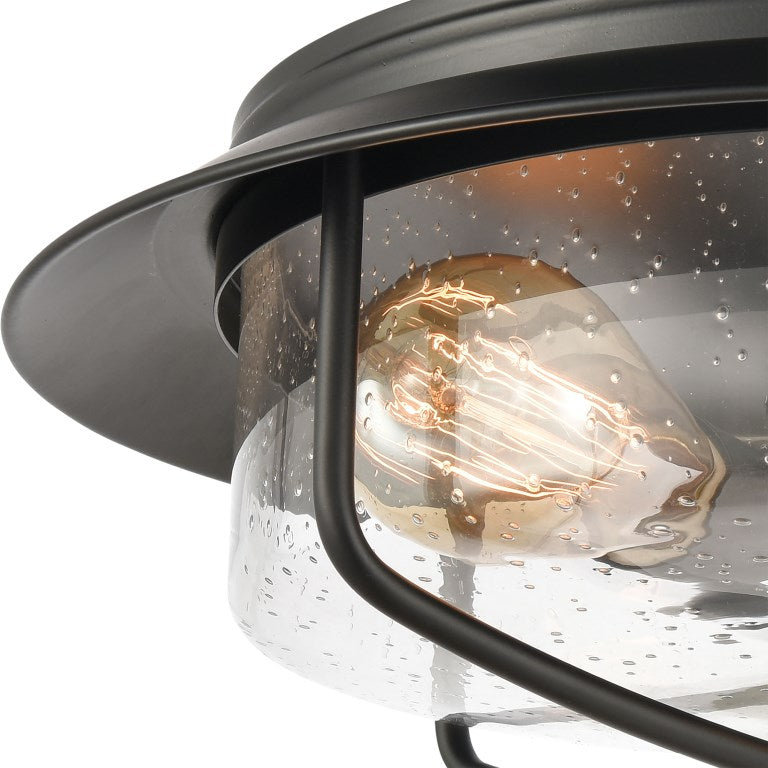 Elchheim, Lakeshore Drive 15'' Wide 2 - Licht Flush Mount - Mattschwarz