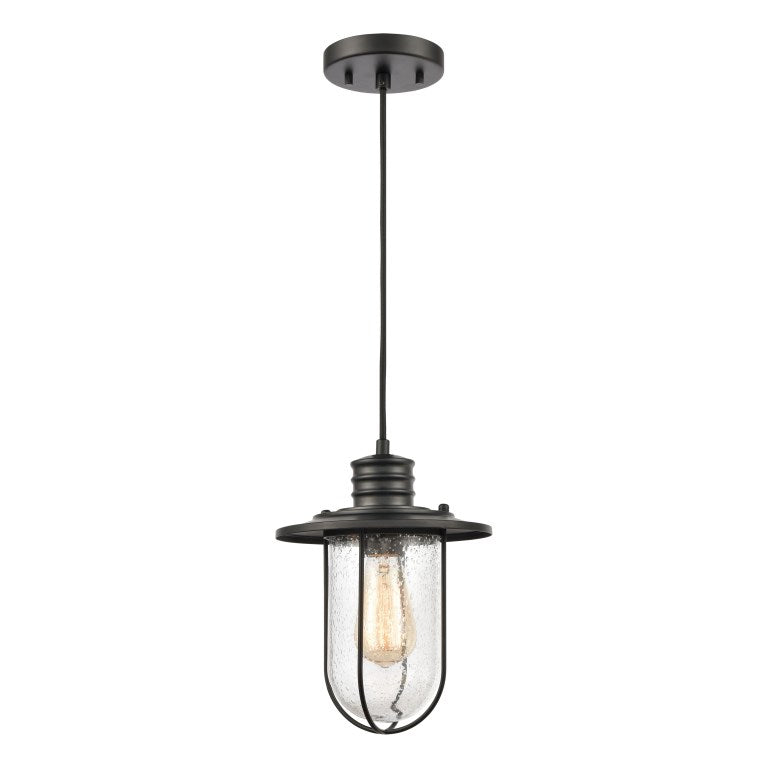 Elchheim, Lakeshore Drive 8'' Breite 1 - Licht Mini Pendelleuchte - Mattschwarz