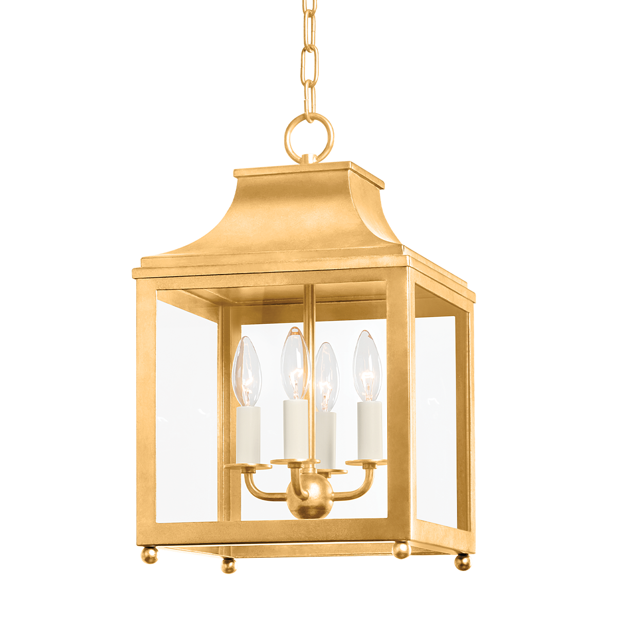 Mitzi, Leigh 4 Light Small Pendelleuchte Vintage Gold Leaf