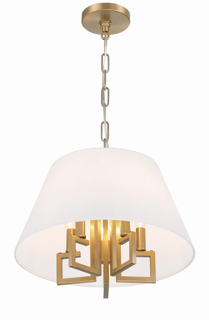 Crystorama Beleuchtung Unternehmen, Libby Langdon Westwood 5 Licht Vibrant Gold Mini-Kronleuchter