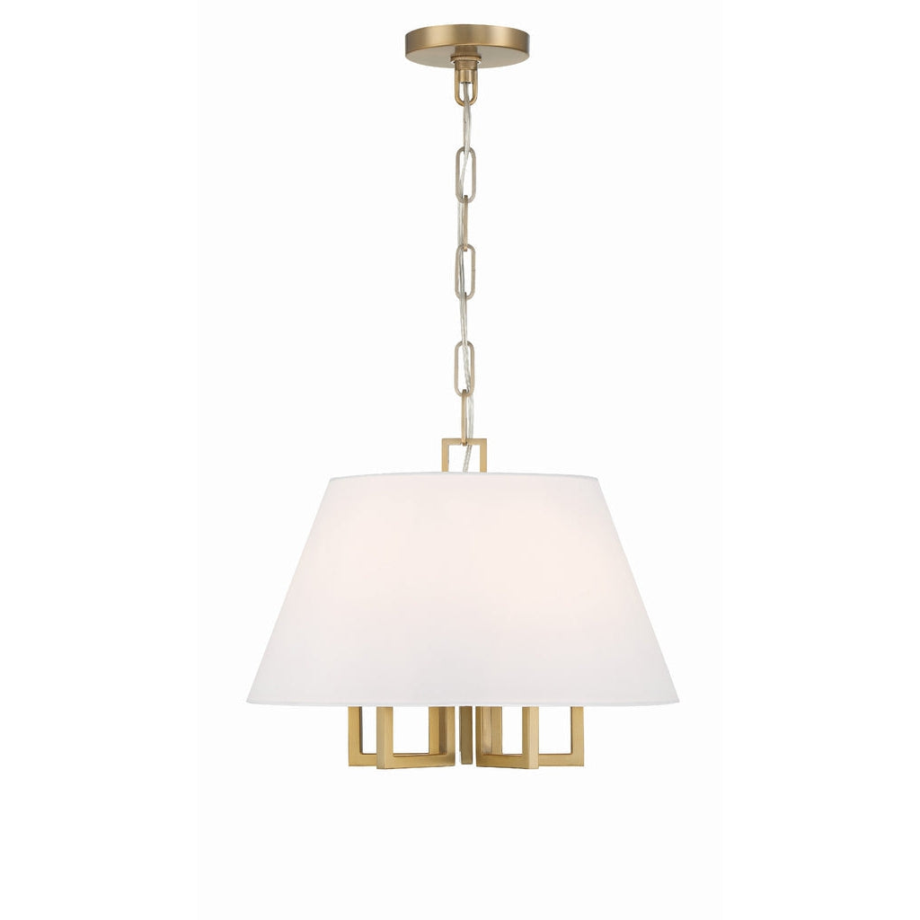 Crystorama Beleuchtung Unternehmen, Libby Langdon Westwood 5 Licht Vibrant Gold Mini-Kronleuchter