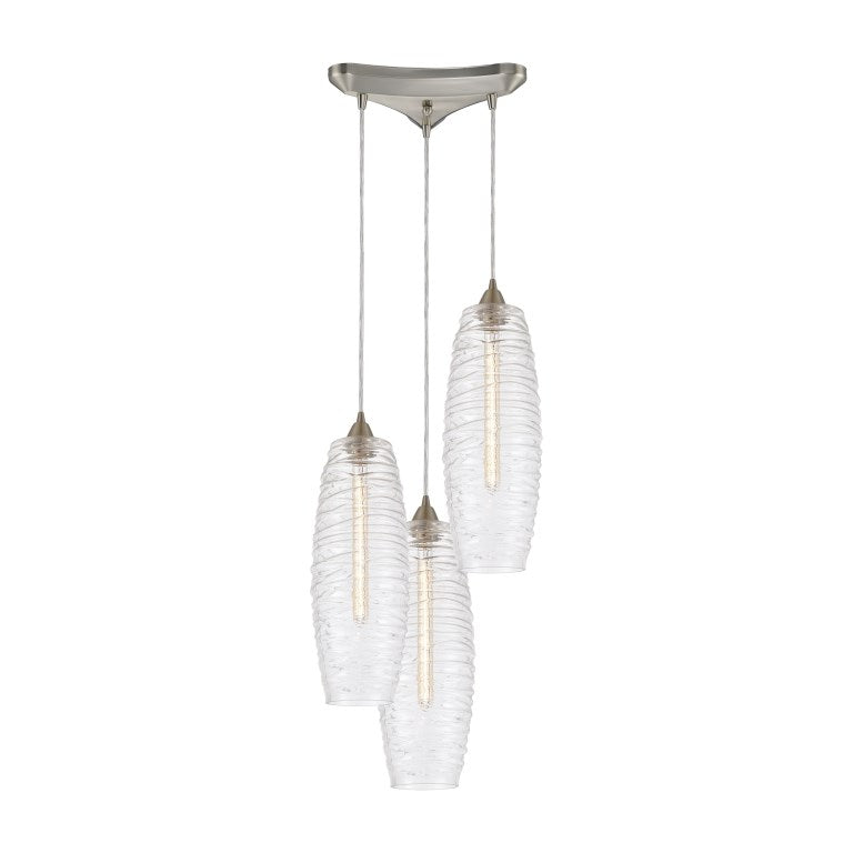 Elch Zuhause, Liz 12'' Wide 3 - Licht Multi Pendelleuchte